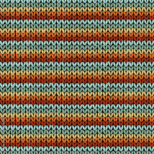 Vektorgrafik mit einem gestreiften Strickmuster.