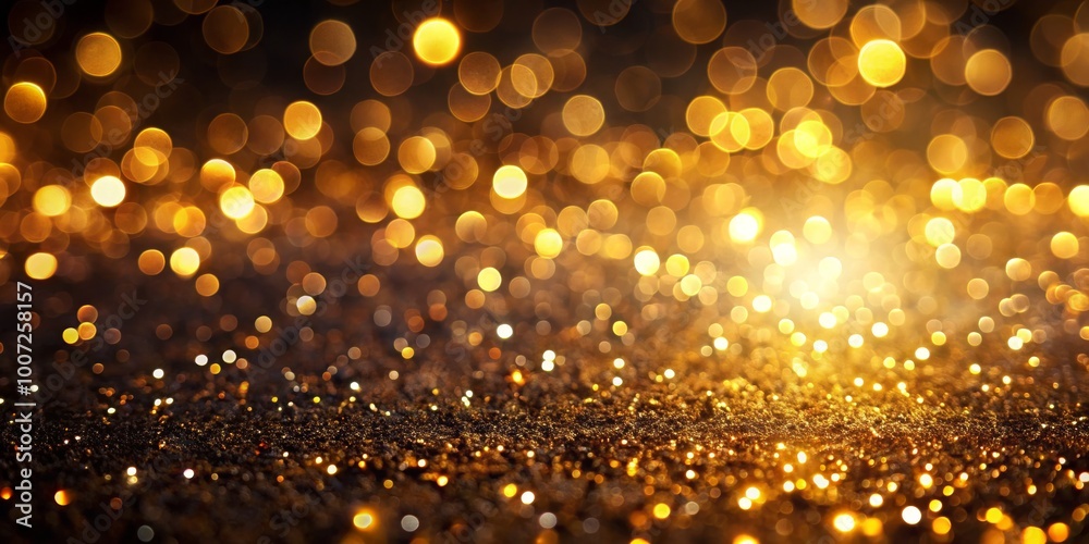 Golden Glitter Bokeh Abstract Background, bokeh , lights , glitter Golden Glitter Bokeh Abstract Background, bokeh , lights , glitter