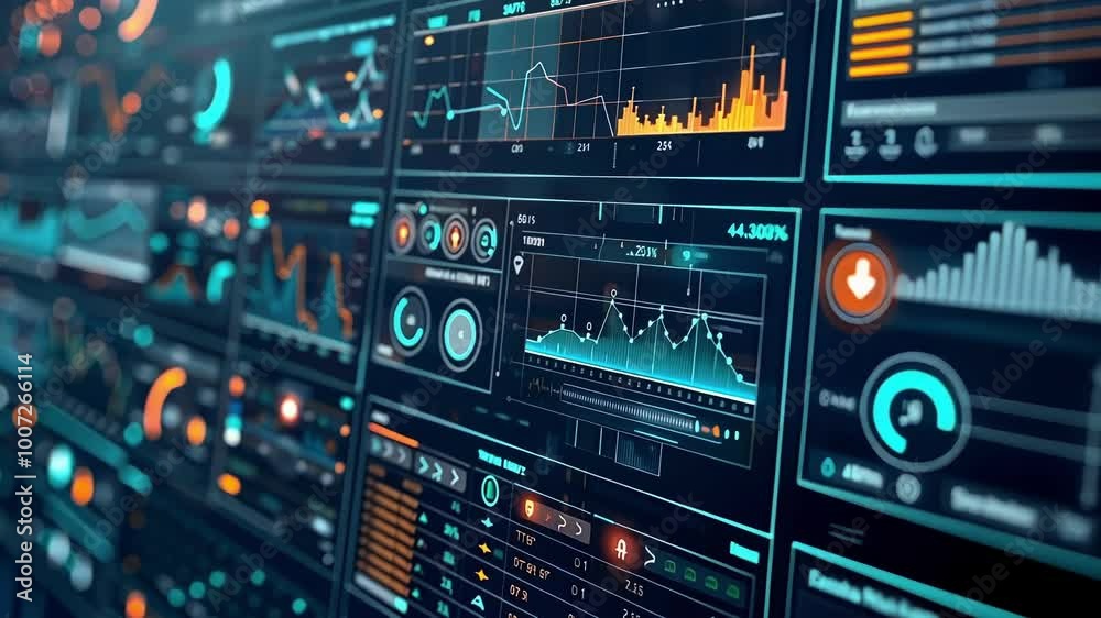 Monitoring real time data on a sleek interface for system performance and security Monitoring real time data on a sleek interface for system performance and security