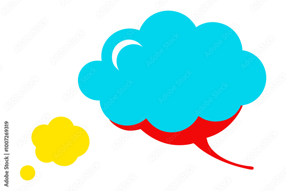 Whimsical Thought Bubble Featuring a Massive Fluffy Cloud Vector Art
Whimsical Thought Bubble Featuring a Massive Fluffy Cloud Vector Art