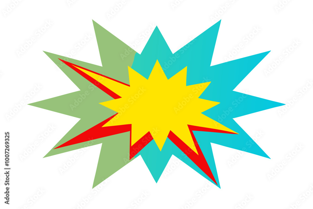Stunning Starburst Style Speech Bubble Vector Art Featuring Crisp Sharp Edges
Stunning Starburst Style Speech Bubble Vector Art Featuring Crisp Sharp Edges