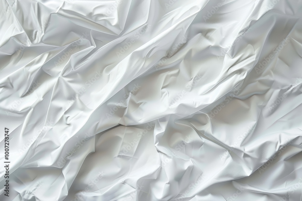 Clean white paper wrinkled abstract background. Clean white paper wrinkled abstract background.