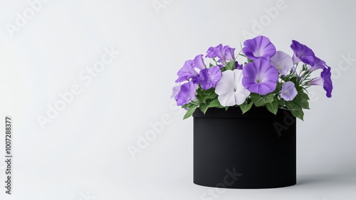 Morning glories in shades o...