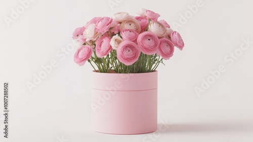 A colorful bouquet of ranun...