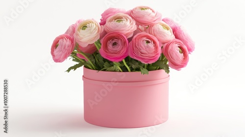 A colorful bouquet of ranun...