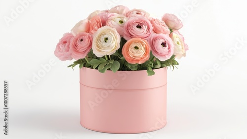 A colorful bouquet of ranun...