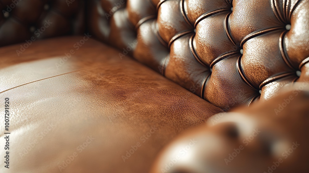 Obraz premium Leather sofa 3D visualization with 3Dmax + Corona render. -