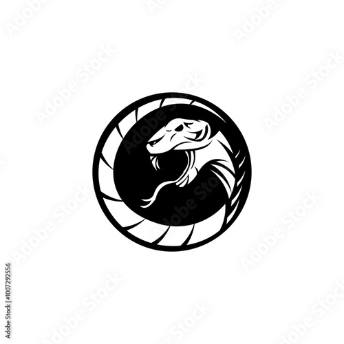 snake, reptile, animal, illustration, vector, serpent, danger, wild, coiled