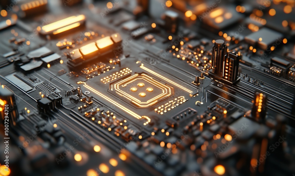 A close up of a piece of electronic equipment created with Generative AI technology A close up of a piece of electronic equipment created with Generative AI technology