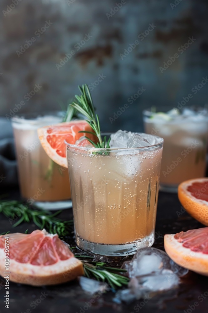 Grapefruit iced coctail cold beverage refreshment Grapefruit iced coctail cold beverage refreshment