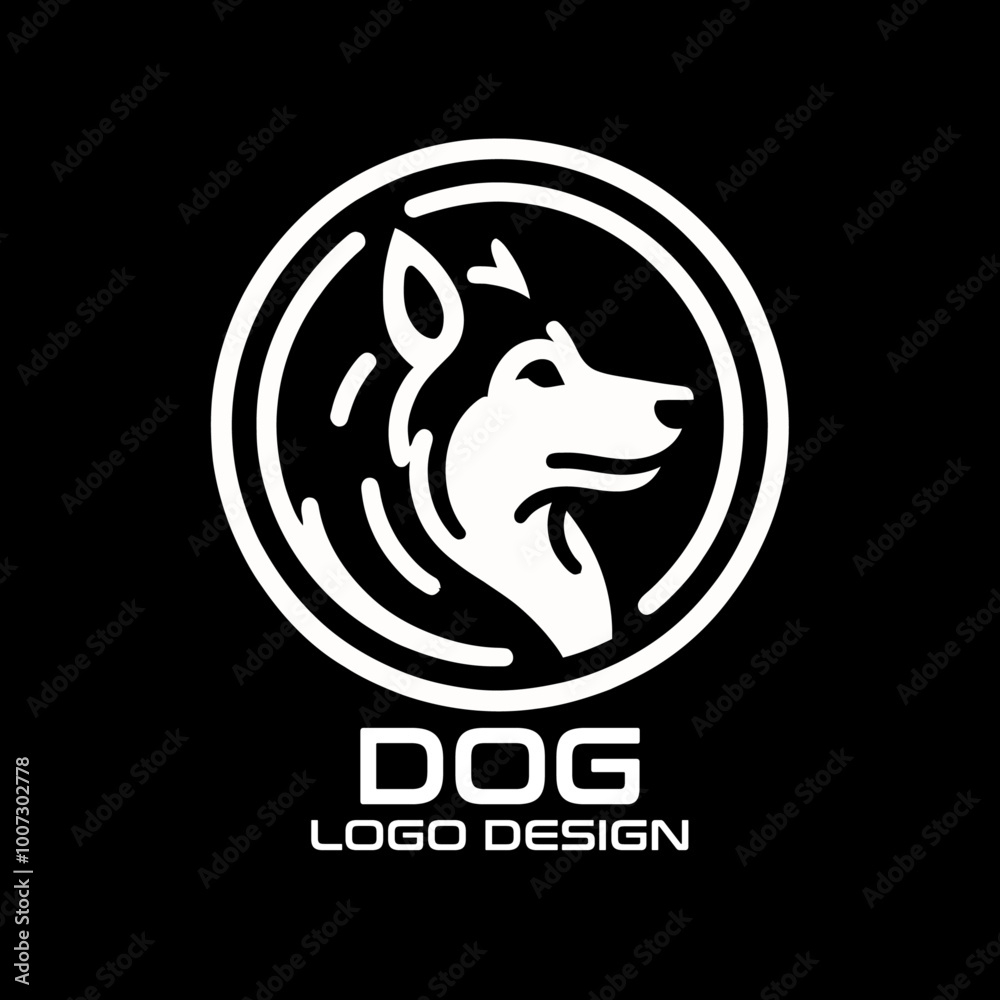 Dog Vector Logo Design Dog Vector Logo Design