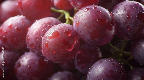 Close-up of fresh purple gr...