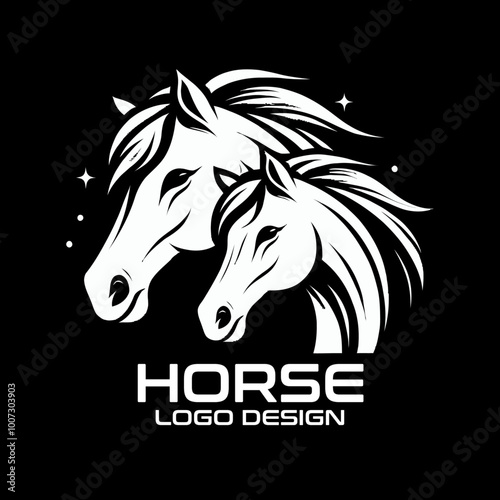 Horse Vector Logo Design photo