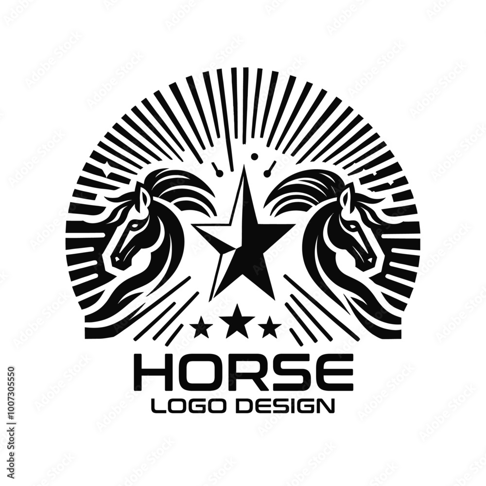 Horse Vector Logo Design Horse Vector Logo Design