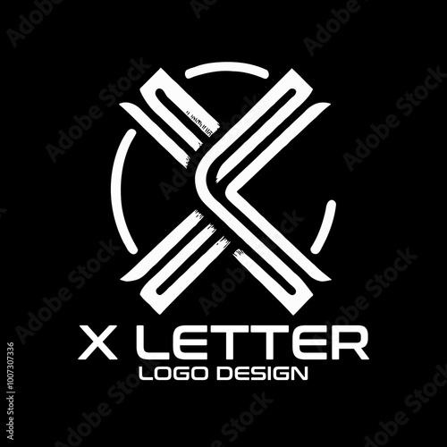 X Letter Vector Logo Design