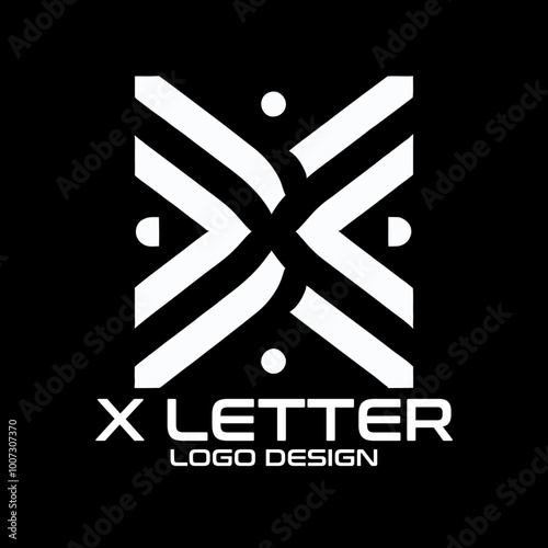 X Letter Vector Logo Design