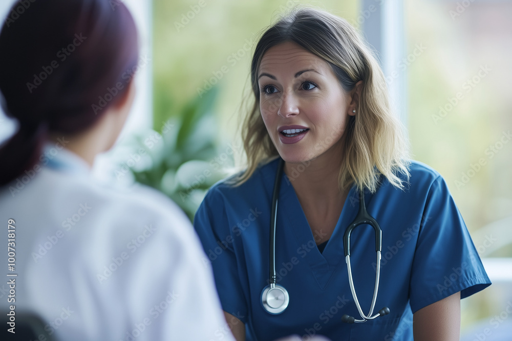 Doctor and Patient Discuss Healthcare Solutions Doctor and Patient Discuss Healthcare Solutions