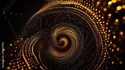Golden Spiral Abstract Art