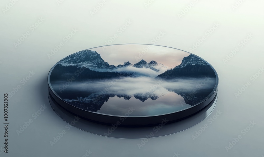 Realistic CD cover mockup with artistic design Realistic CD cover mockup with artistic design