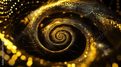 Golden Spiral Abstract