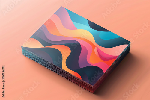 Business card with an abstract design
