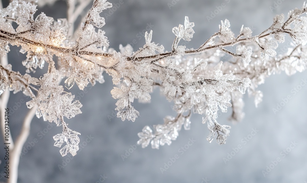 Frosty crystal garlands delicate and shimmering designs for an elegant winter touch