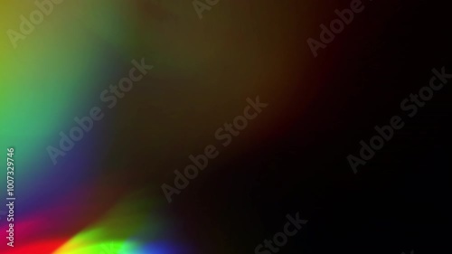Light leak film overlay with cinematic bokeh for beautiful visual effects 4K