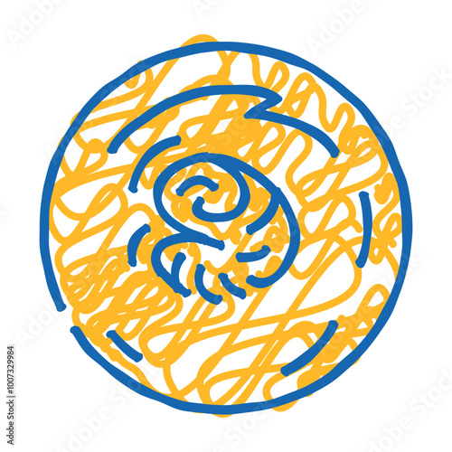 mars polar ice caps planet doodle icon sketch vector. mars polar ice caps planet sign. isolated symbol illustration