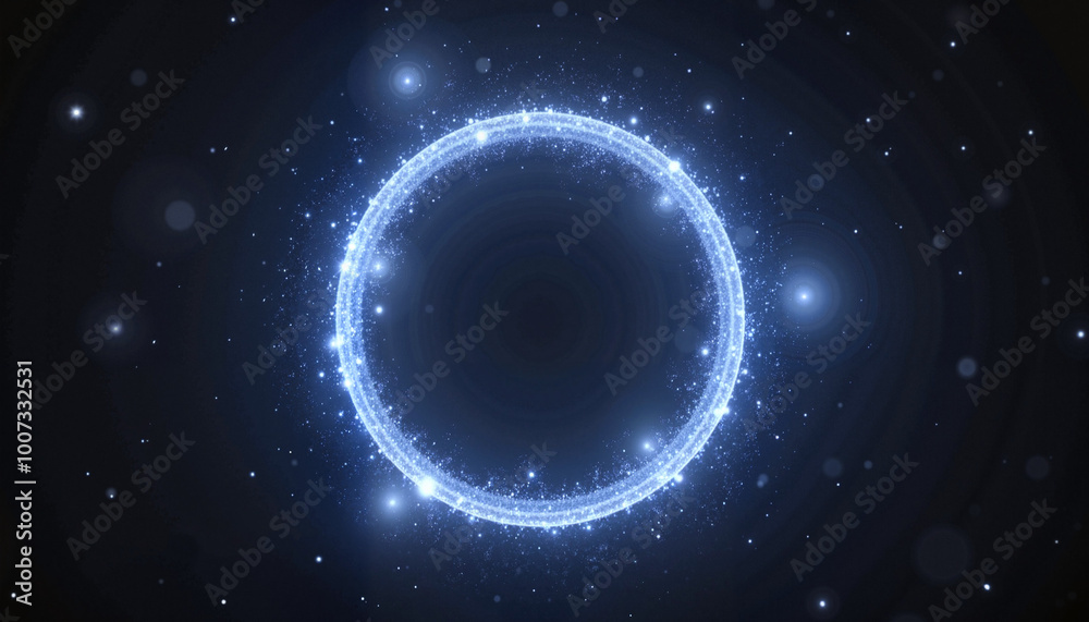 Glowing fairy circle with sparkling lights, mystical ambiance, enchanting background Glowing fairy circle with sparkling lights, mystical ambiance, enchanting background