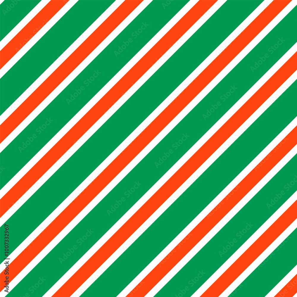 Christmas Stripes Pattern. Christmas Stripes Seamless Pattern Vector. Repeatable Festive Pattern. Candy Cane Stripes Background. 