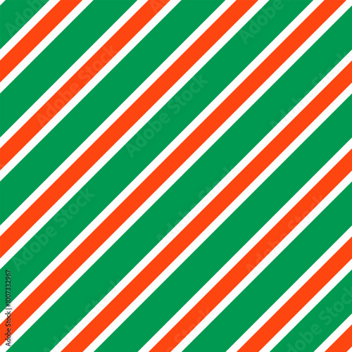 Christmas Stripes Pattern. Christmas Stripes Seamless Pattern Vector. Repeatable Festive Pattern. Candy Cane Stripes Background. 