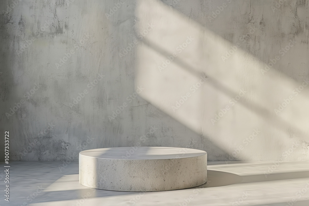 Isolated pedestal - Showroom concept Isolated pedestal - Showroom concept