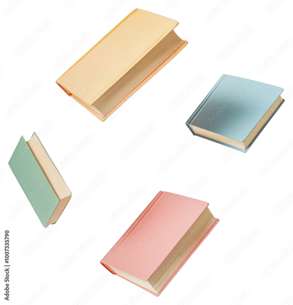 PNG Real books floating pastel colors. PNG Real books floating pastel colors.