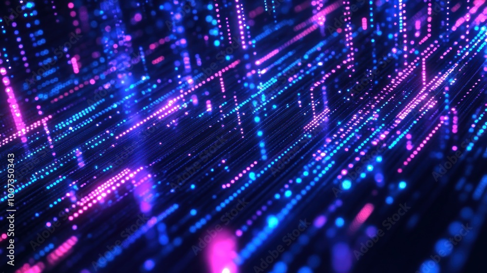 Abstract Digital Art: Neon Lights and Lines Abstract Digital Art: Neon Lights and Lines