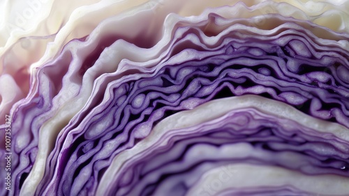Detailed macro shot of slic...