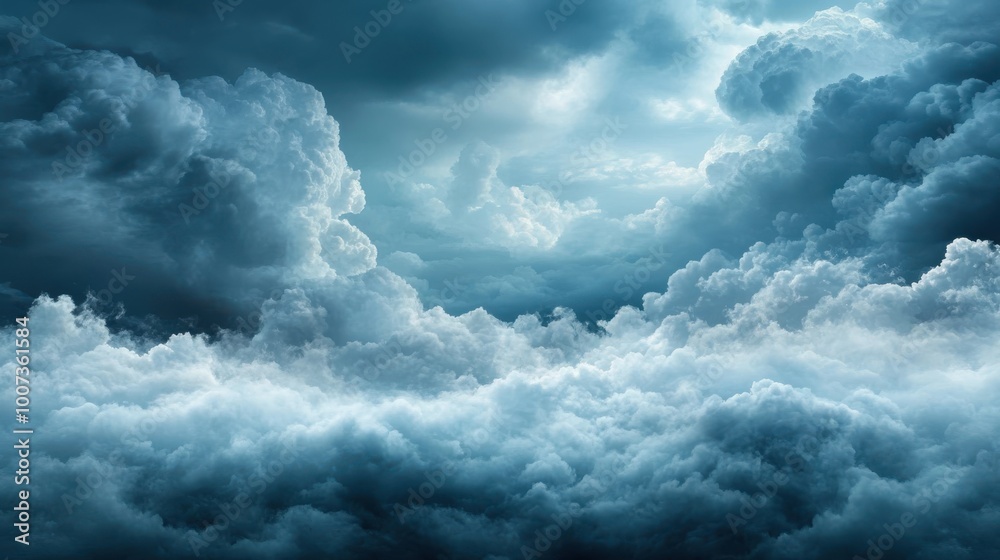 An awe-inspiring sight of dark, billowing storm clouds amassing in the sky, creating a sense of impending change and natural power in the atmosphere. An awe-inspiring sight of dark, billowing storm clouds amassing in the sky, creating a sense of impending change and natural power in the atmosphere.