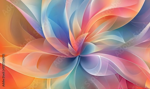 Spring Colored Abstract Design