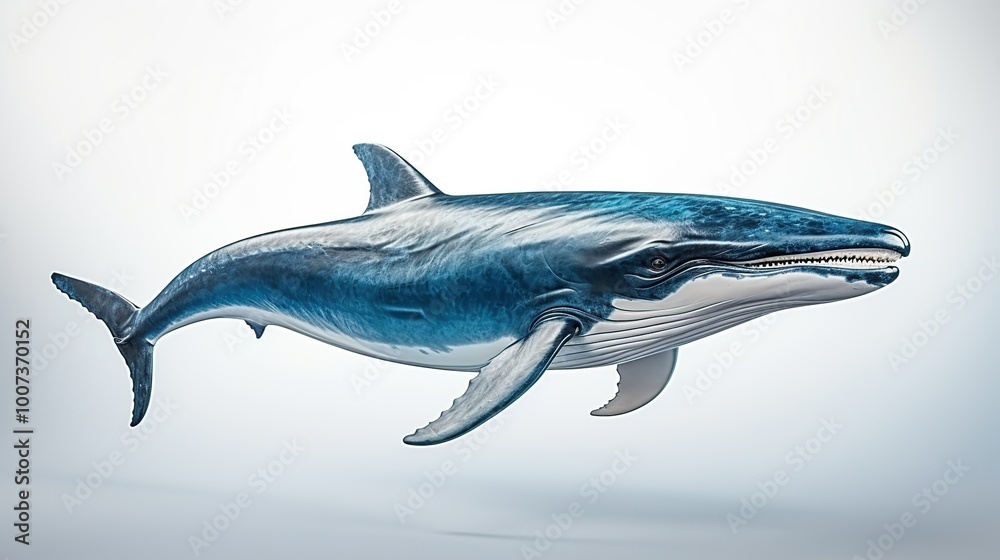 A Realistic Illustration of a Whale