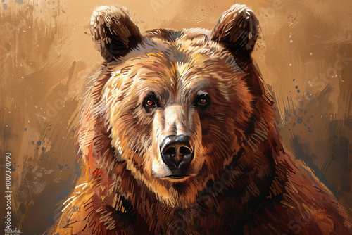 Close up of a bear