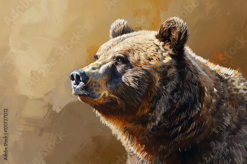 Close up of a bear