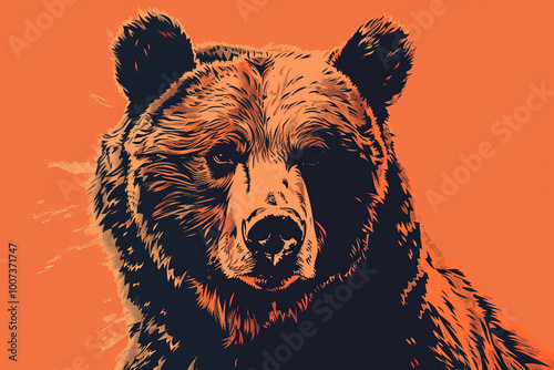 Close up of a bear
