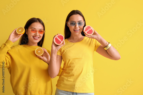 Beautiful young women with ...