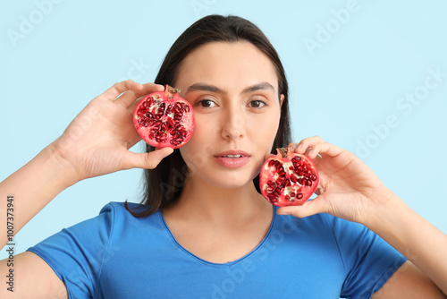 Beautiful young woman with ...