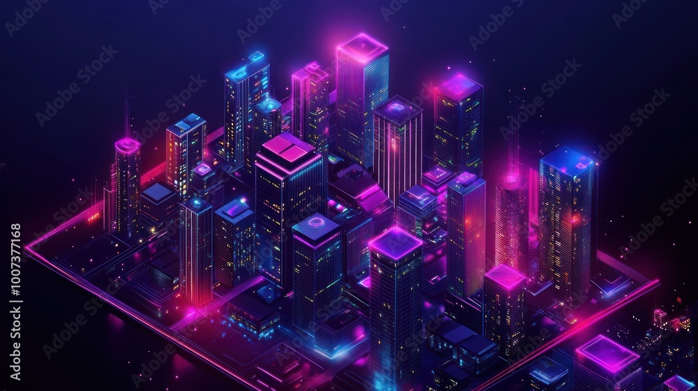 Neon Cityscape Neon Cityscape