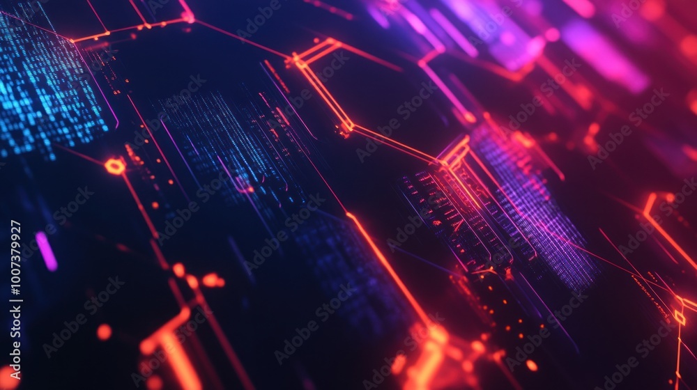 Abstract Futuristic Digital Technology Background Abstract Futuristic Digital Technology Background