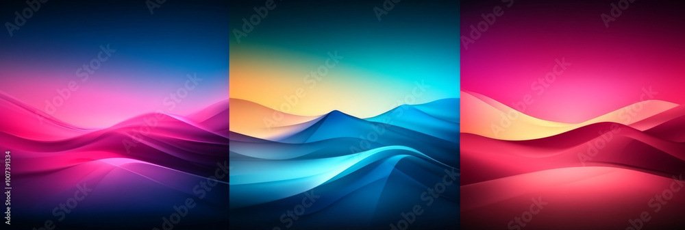 Abstract landscape with vibrant colors. Abstract landscape with vibrant colors.