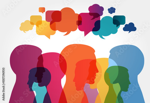 people talking and having conversation