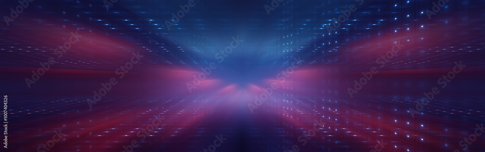 Light neon tunnel, abstract neon background. Light neon tunnel, abstract neon background.