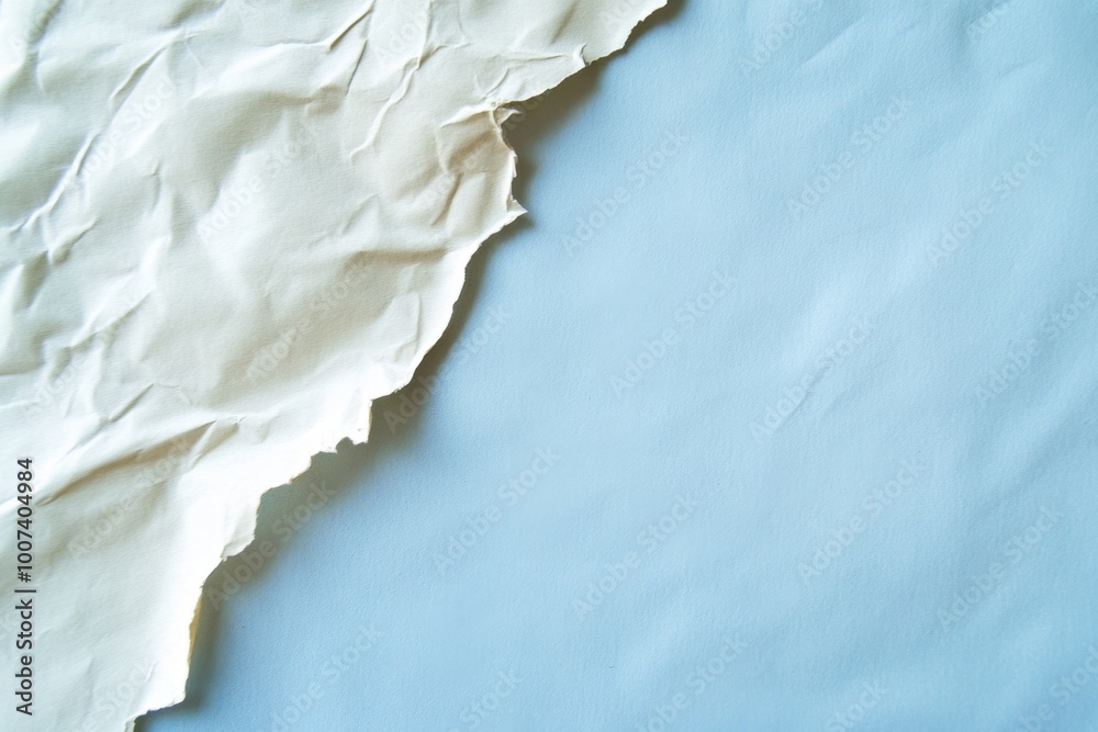 Naklejka premium Blue and white textured paper background