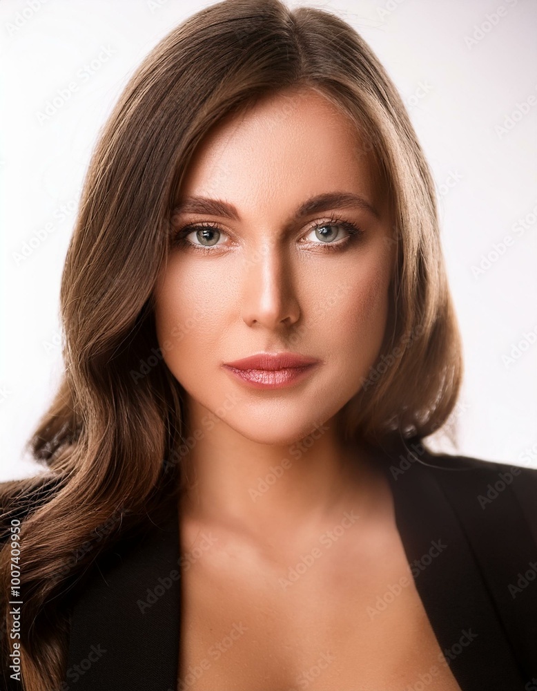beautiful young woman portrait, AI generated beautiful young woman portrait, AI generated